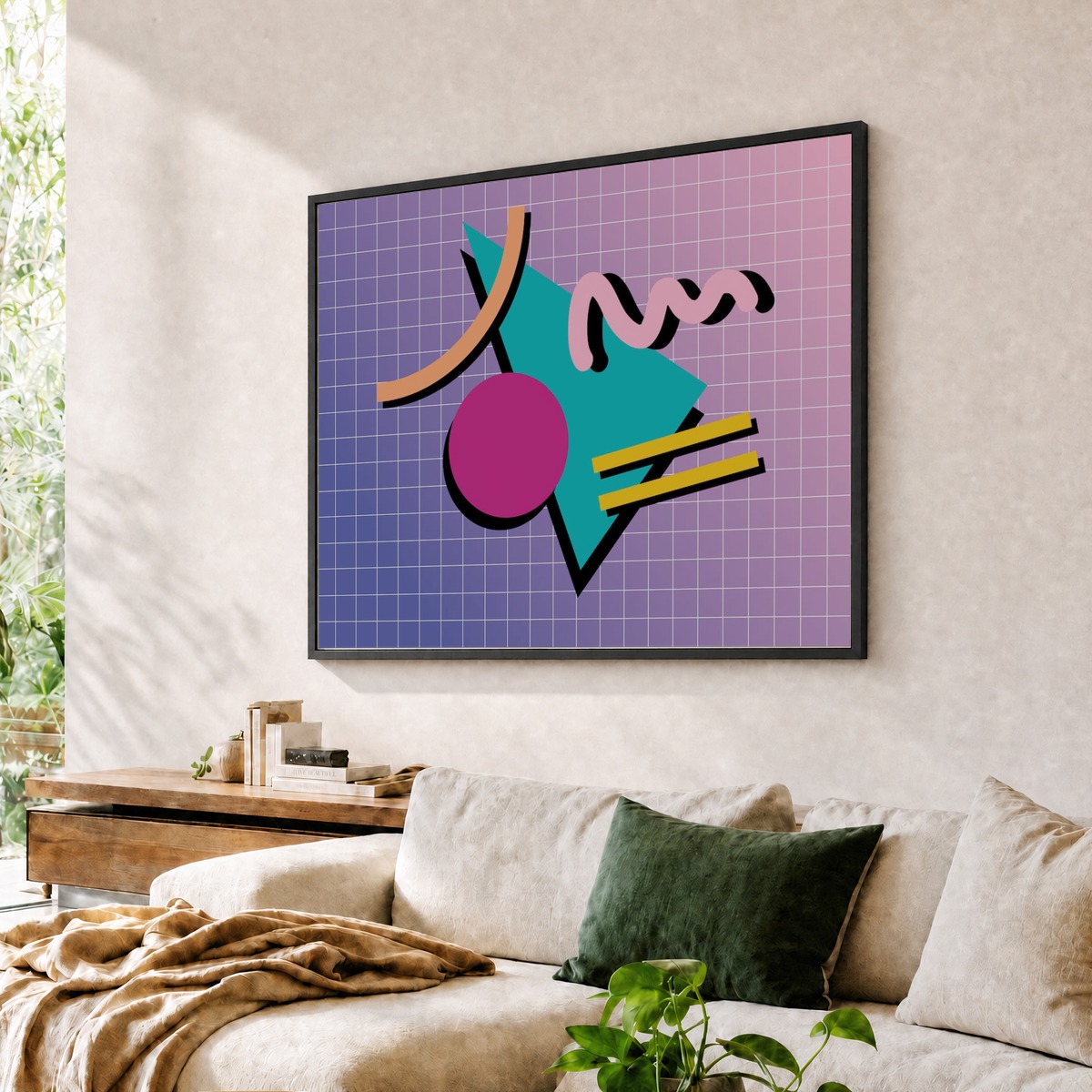 Memphis Pattern Retro Vaporwave 80s Vintage Dreamwave Shapes