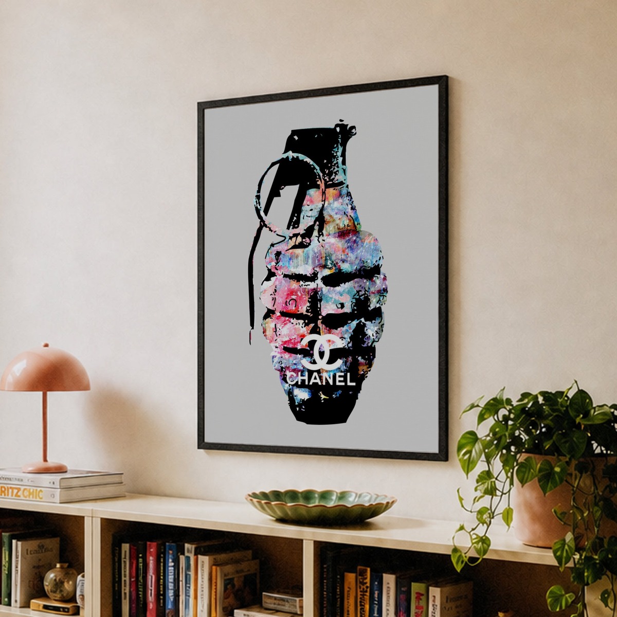 709 Grenade Chanel Impression Toile Art Print by Paslier Morgan – Fy!