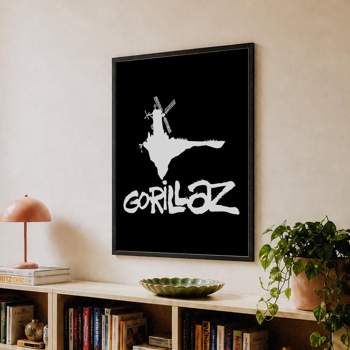 額装済　Gorillaz 限定アートプリント Gorillaz Logo Art Print by music soul – Fy!