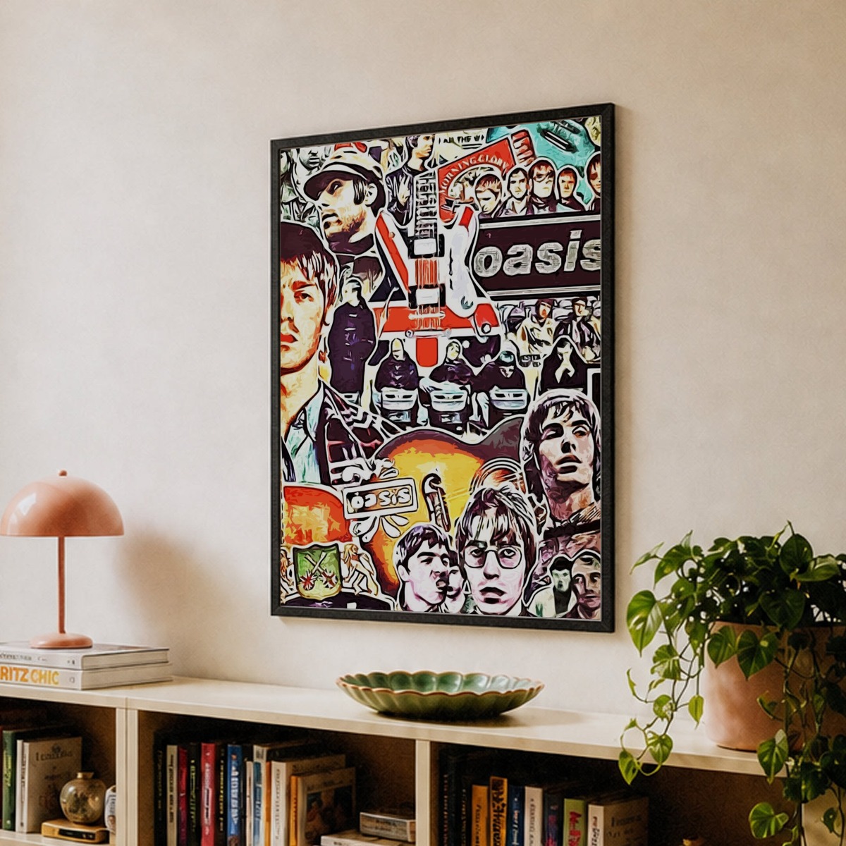 oasis brit pop band music 12 Art Print by music soul – Fy!