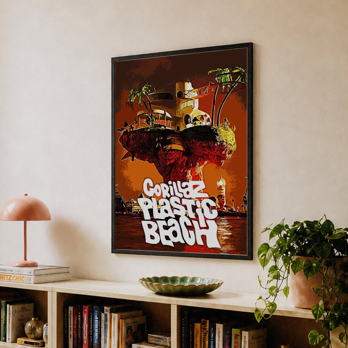 Plastic Beach gorillaz band music Art Print by music soul – Fy!