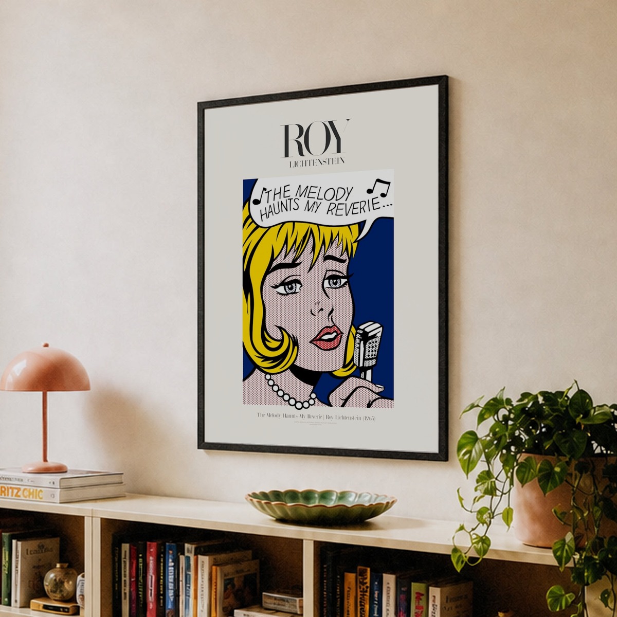 The Melody Haunts My Reverie Poster|Roy Lichtenstein 1965 Art