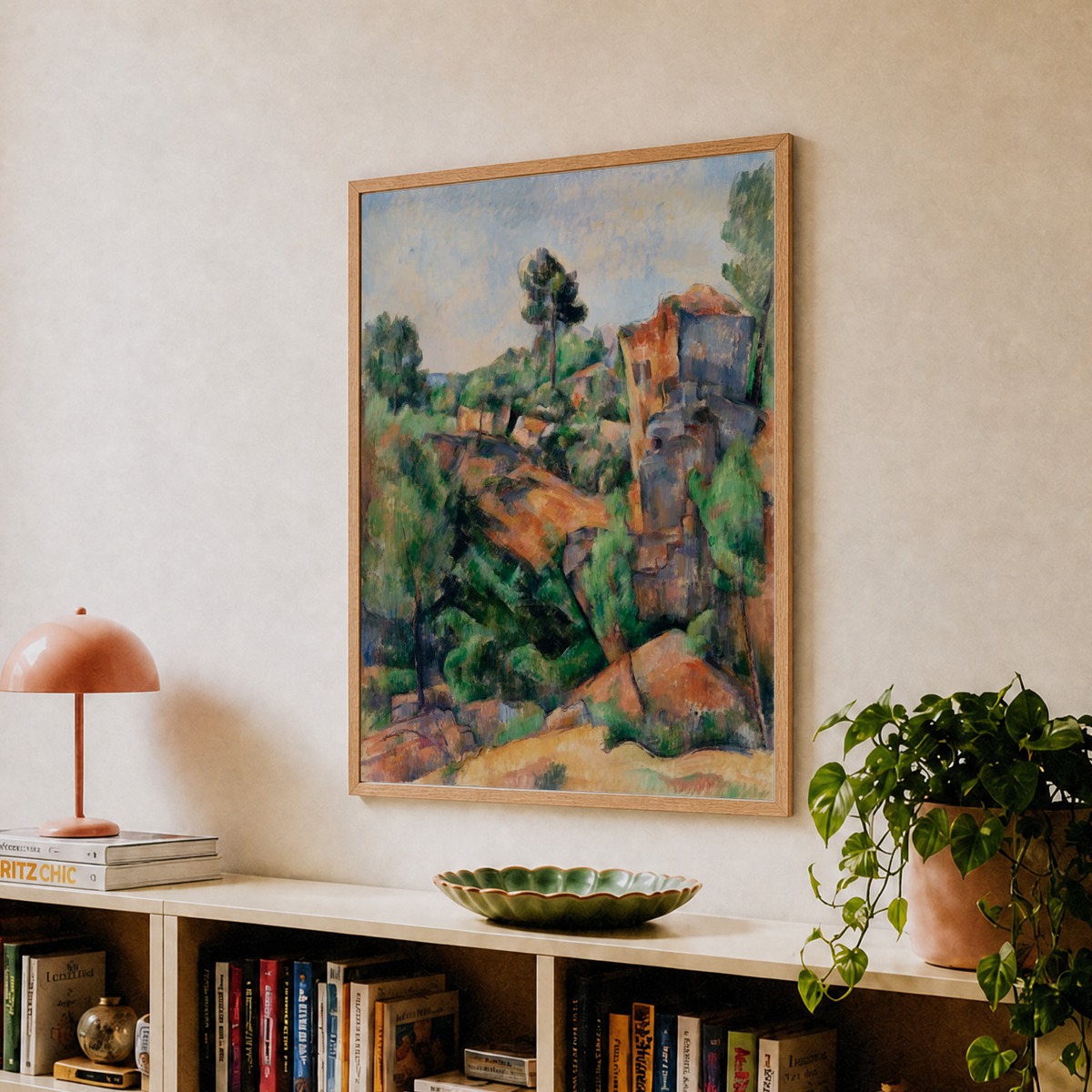 Bibémus Quarry, Paul Cézanne Art Print by Fy! Classic Art Prints