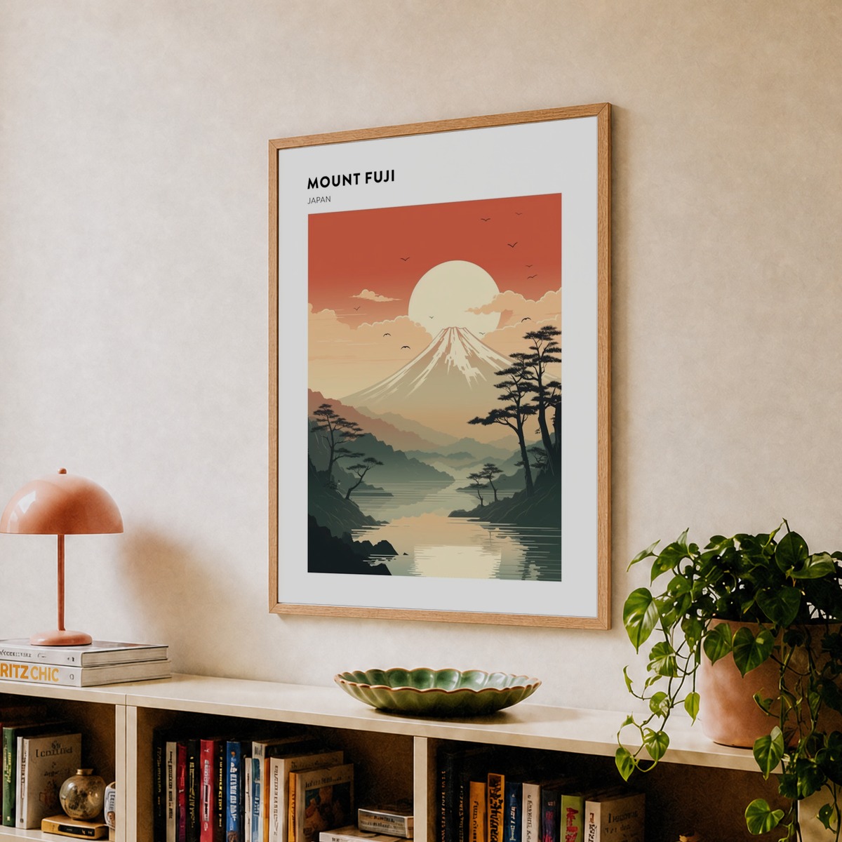 Mount Fuji Japan 1 Hiking Trail Landscape Poster Art Print by