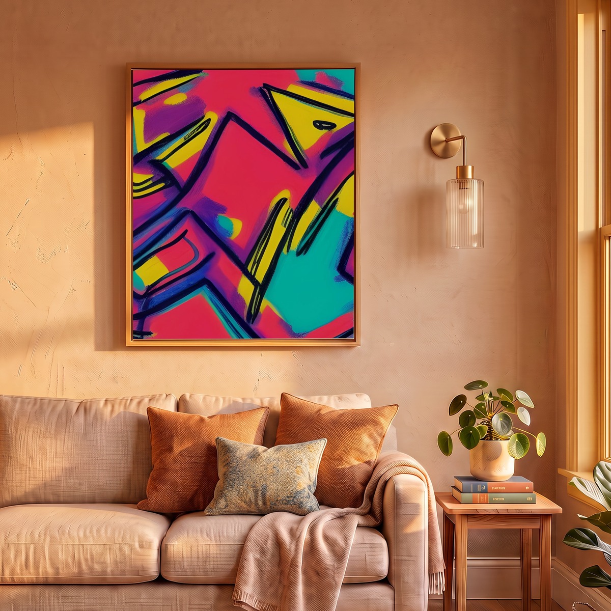 超希少！90sLUNA MATTINO 総柄 ヴィンテージ M バブル期 激レア 90s Mtv Abstract Fierce Hot Pink Art Print by Danny Barber – Fy!