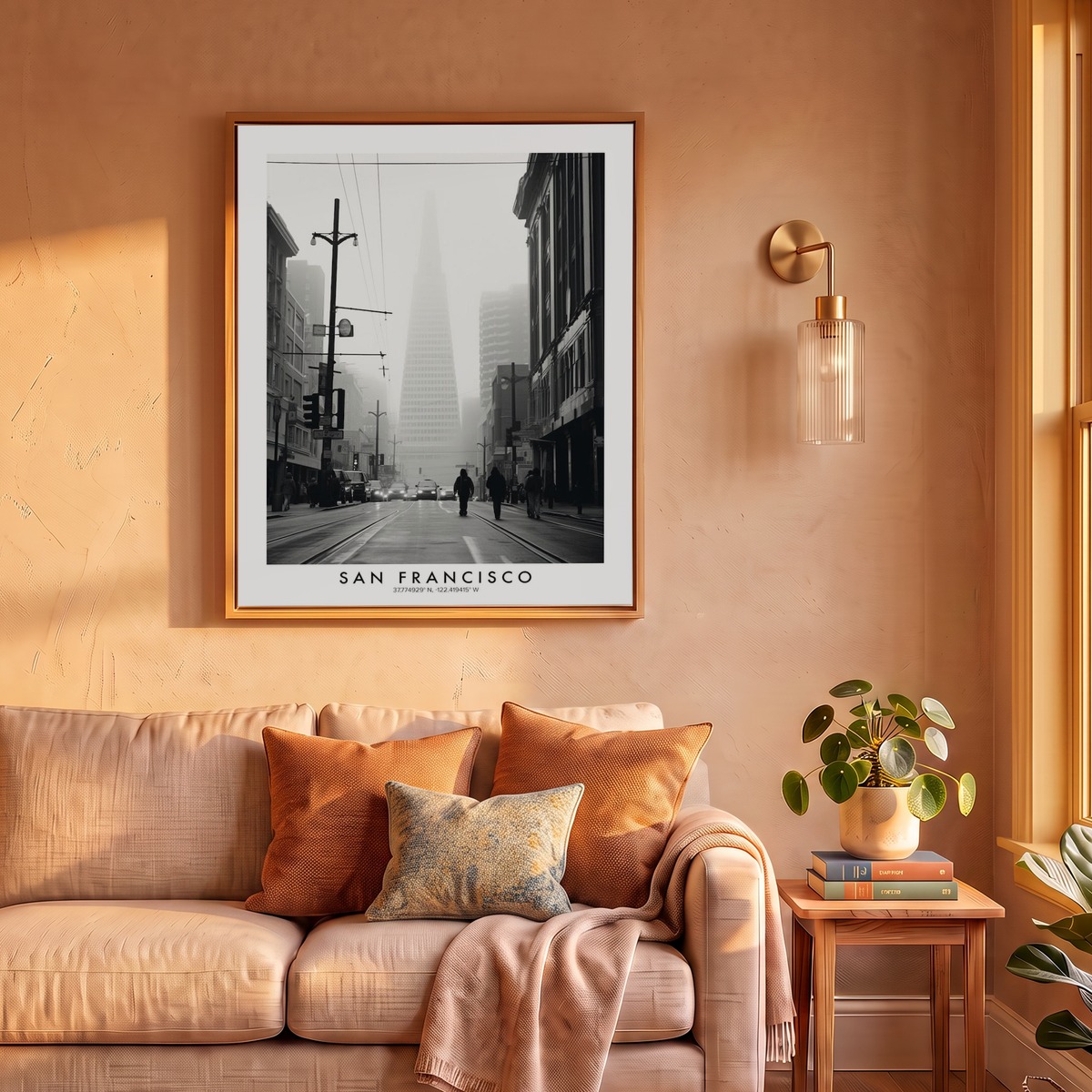 Poster Of San Francisco, Black And White Analogue Photograph 1 Art