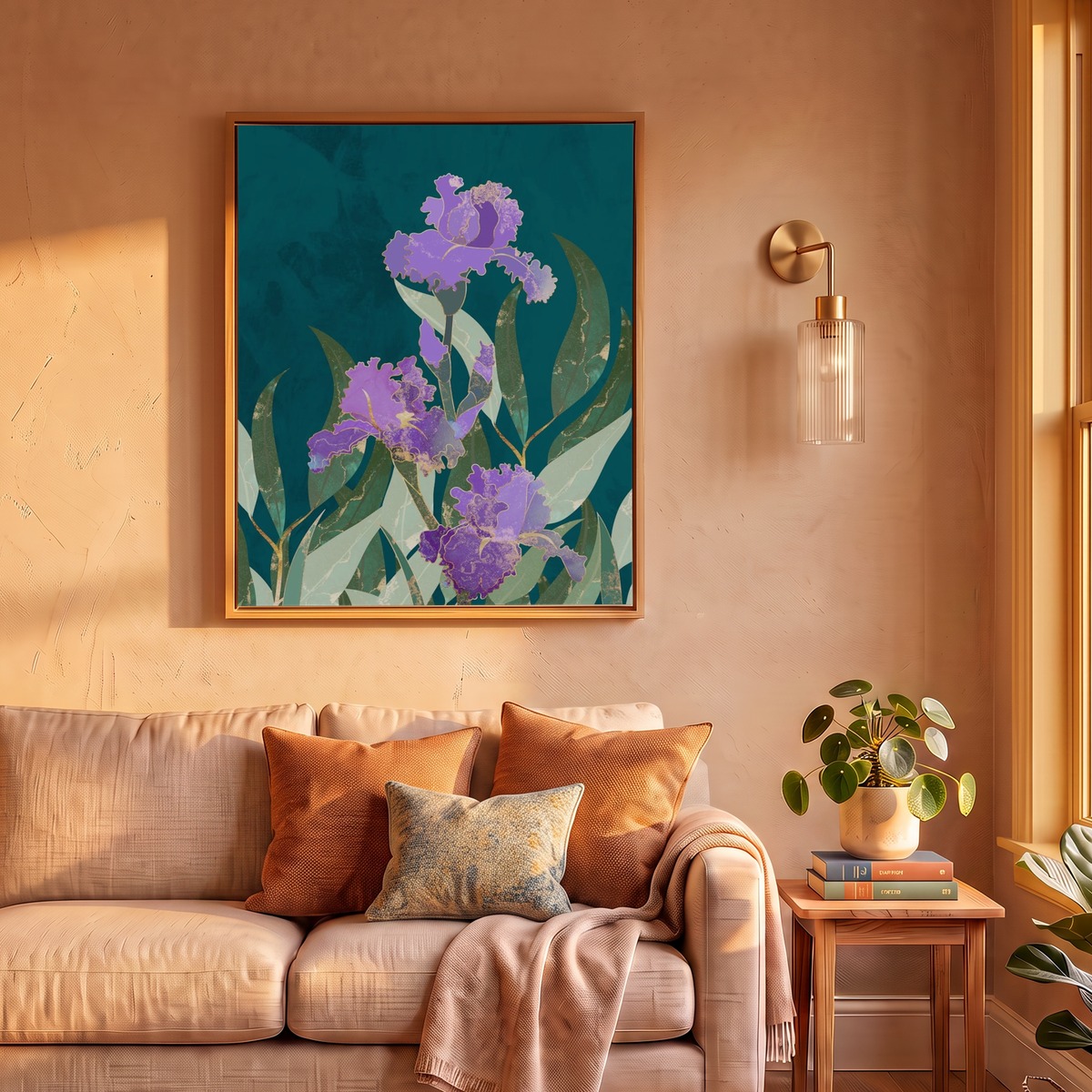 Purple Iris Art Print by Sarah Manovski – Fy!