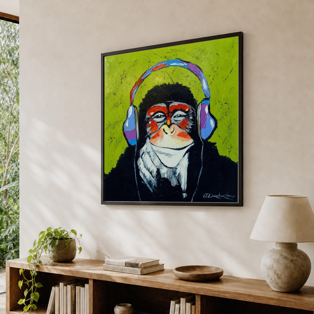 monkey music lover Art Print by Olha Darchuk – Fy!