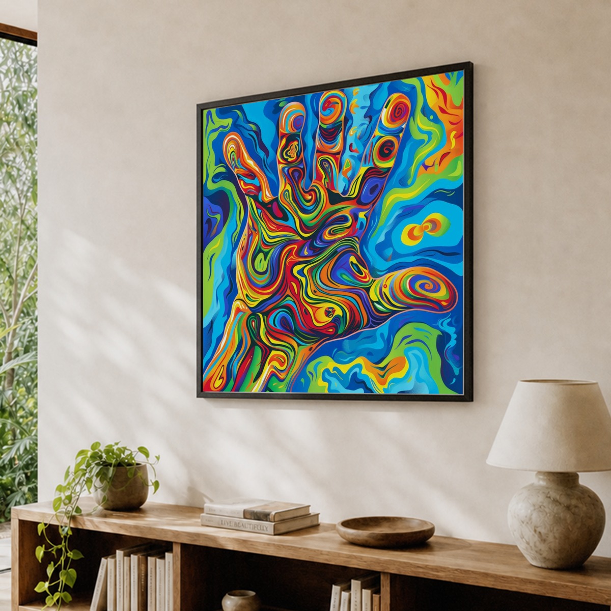 Flying Colours – Abstract Art パンク天国 7インチ Abstract Hand Painting 1 Art Print by Moving Clouds Art – Fy!