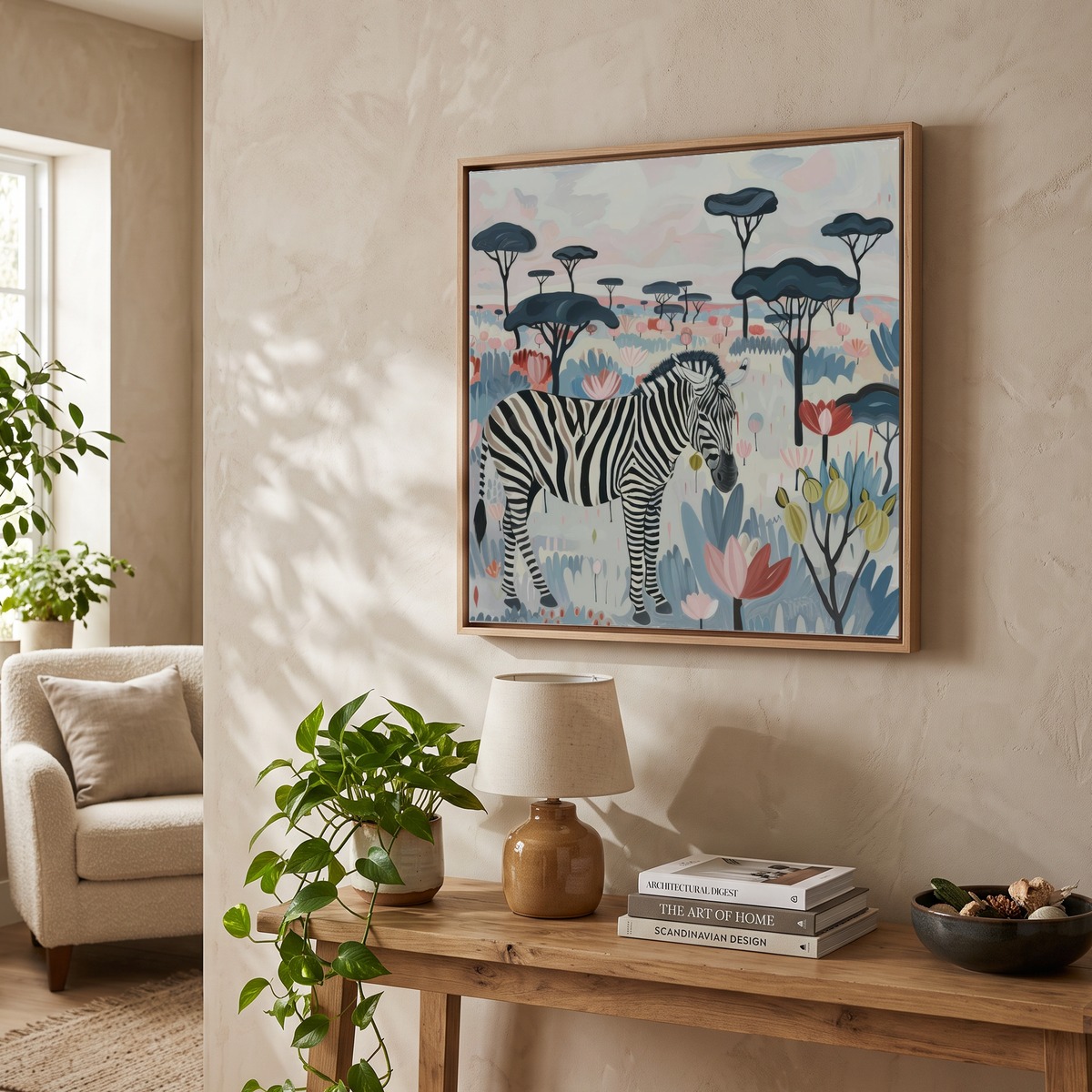 Zebra Pastel Illustration 3 Art Print by Tropic of Eden – Fy!