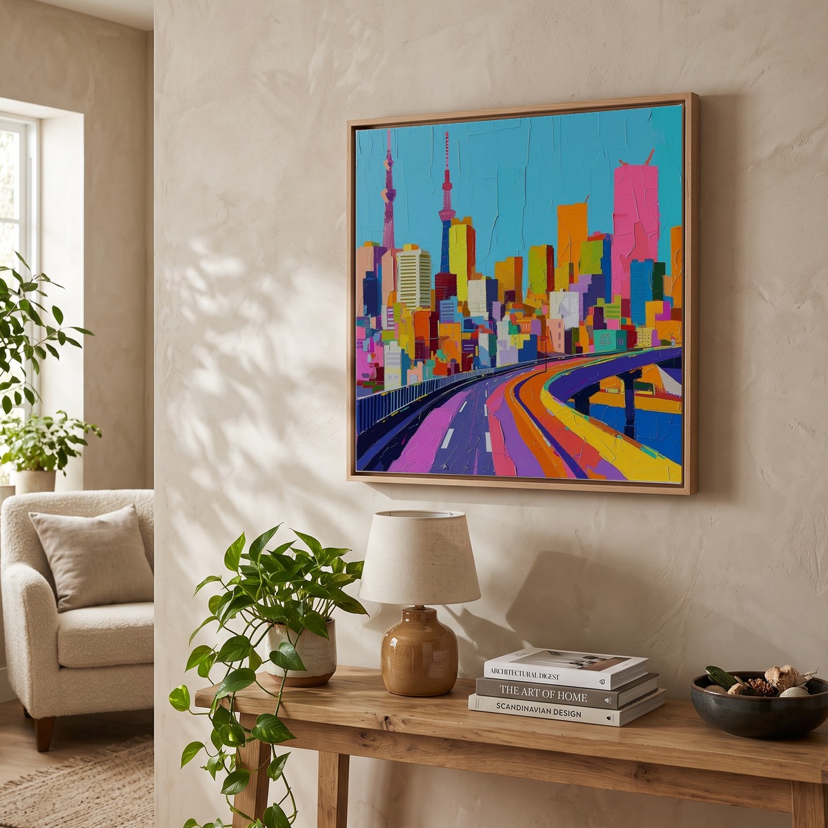 Flying Colours – Abstract Art パンク天国 7インチ Abstract Travel Collection Tokyo Japan 7 Art Print by Hue Horizons